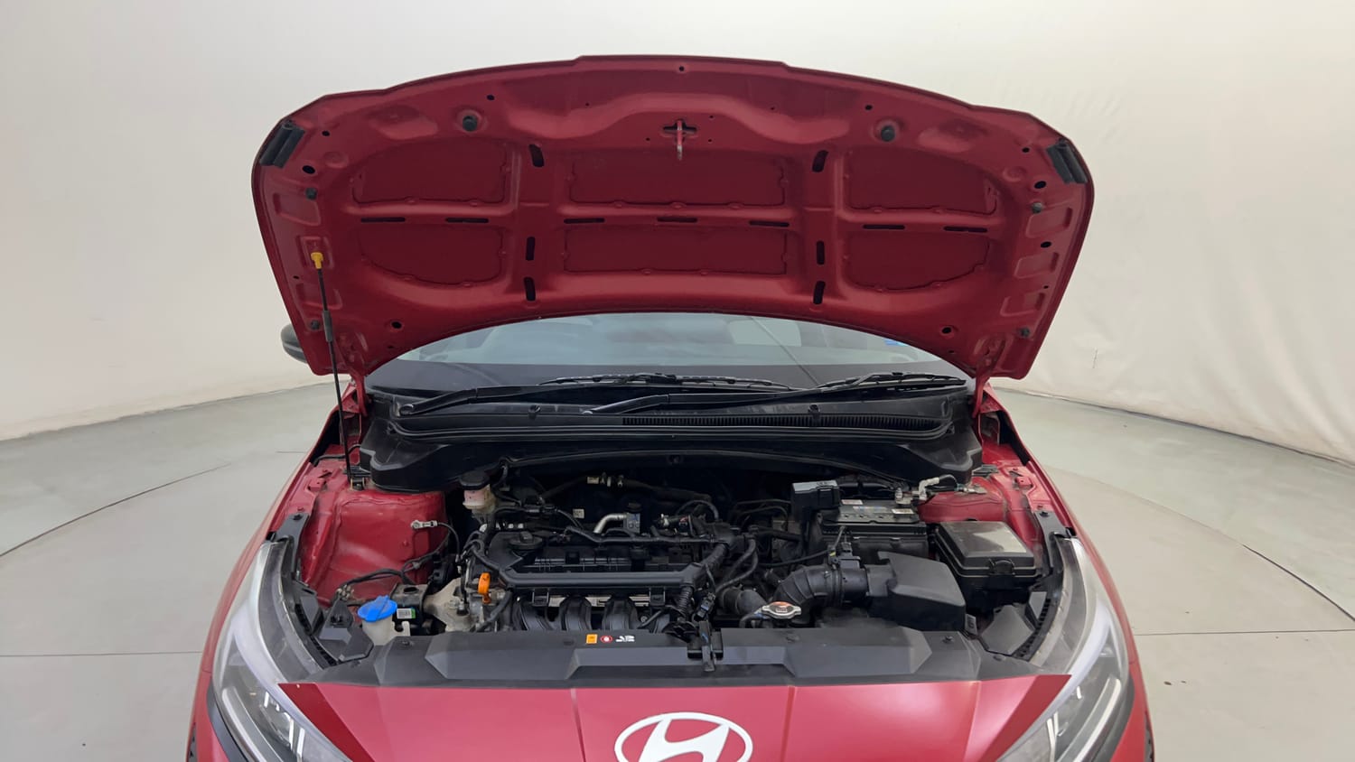 Used 2024 Hyundai New i20 Asta (O) 1.2 IVT Petrol Automatic engine ENGINE & BONNET OPEN FRONT VIEW