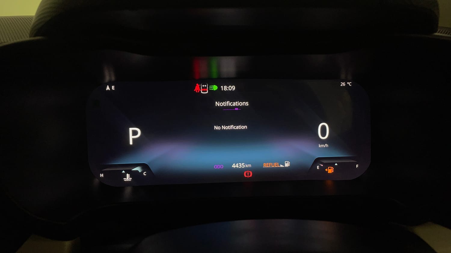 Used 2025 Tata Altroz Accomplished Plus S Petrol 6DCT Petrol Automatic interior CLUSTERMETER VIEW