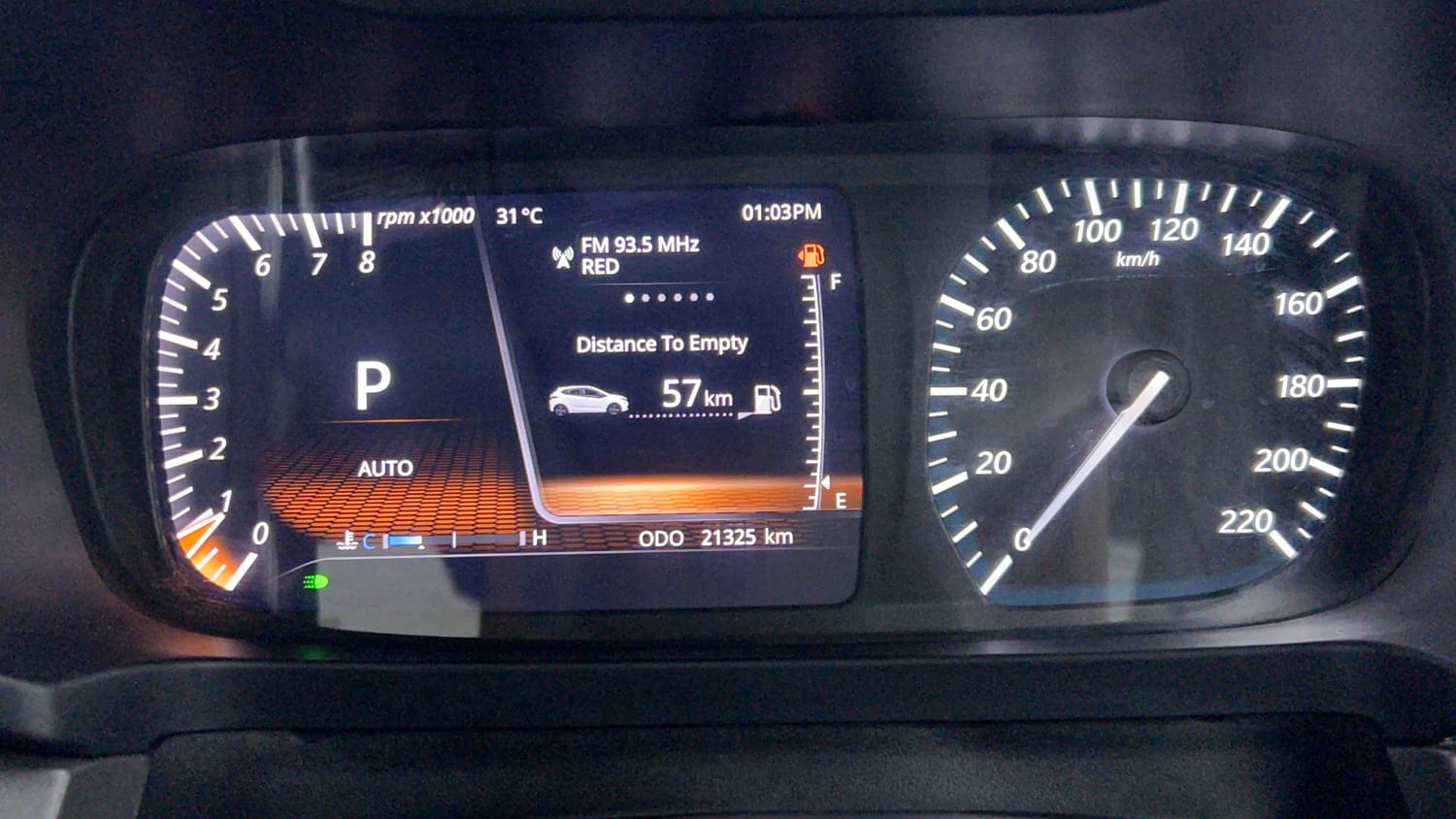 Used 2023 Tata Altroz XZA Petrol Petrol Automatic interior CLUSTERMETER VIEW
