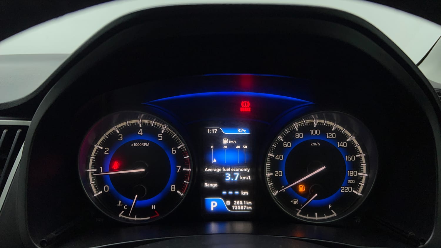 Used 2016 Maruti Suzuki Baleno Zeta 1.2 AT Petrol Automatic interior CLUSTERMETER VIEW