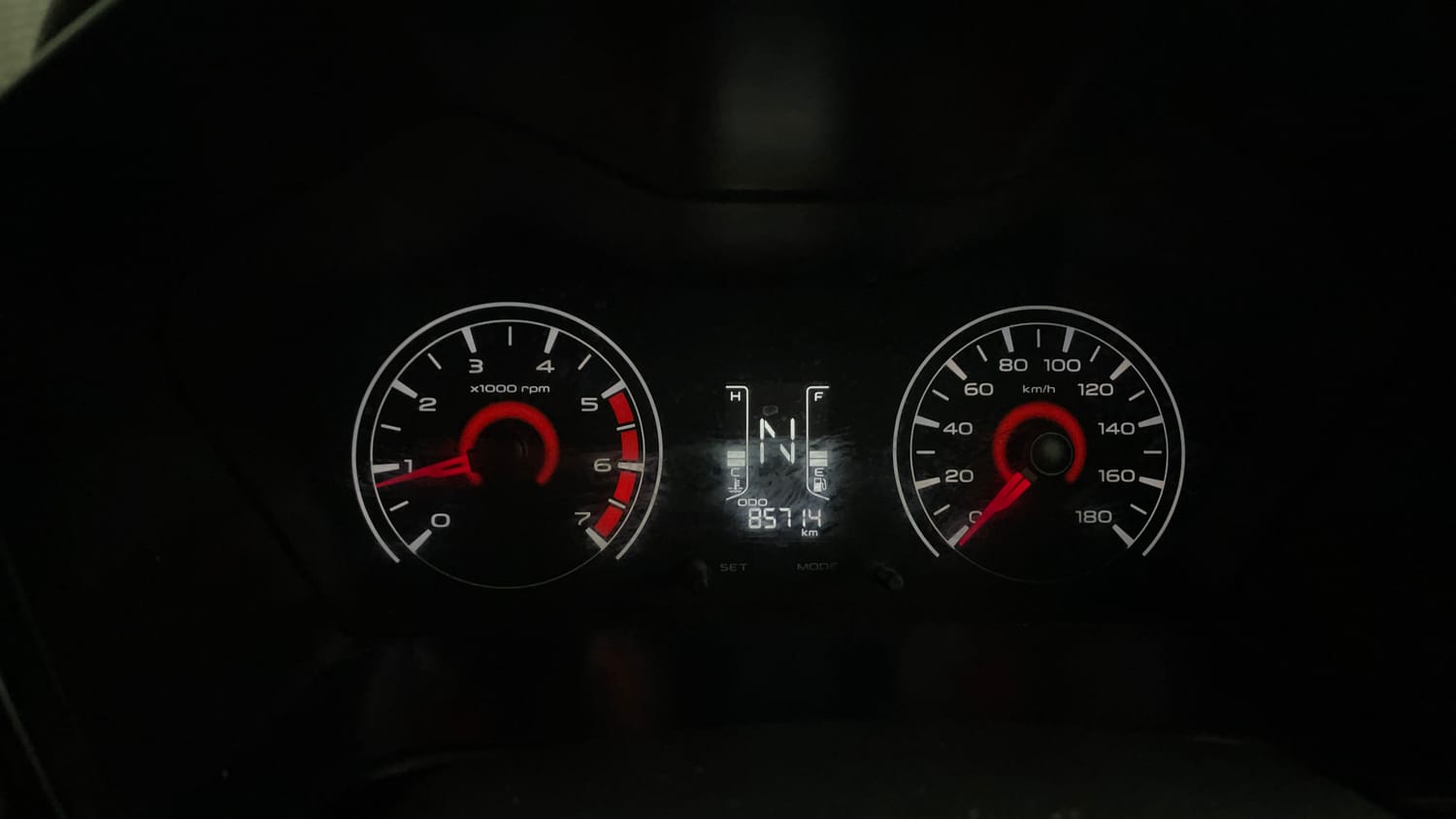 Used 2016 Mahindra KUV100 K2 Plus 6 STR Petrol Manual interior CLUSTERMETER VIEW