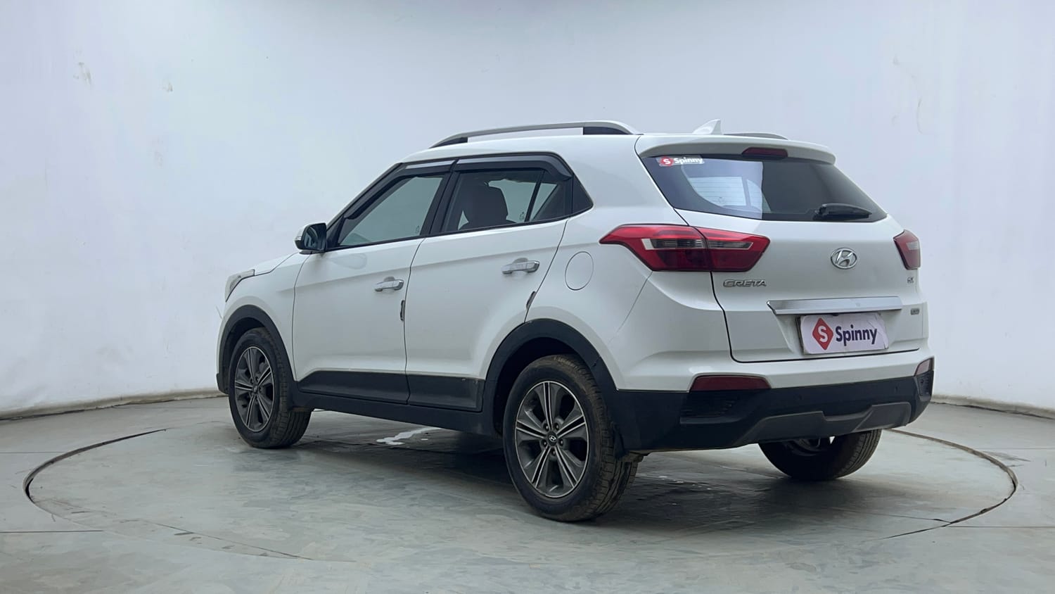 Used 2018 Hyundai Creta SX Plus 1.6 AT Petrol Petrol Automatic exterior LEFT REAR CORNER VIEW