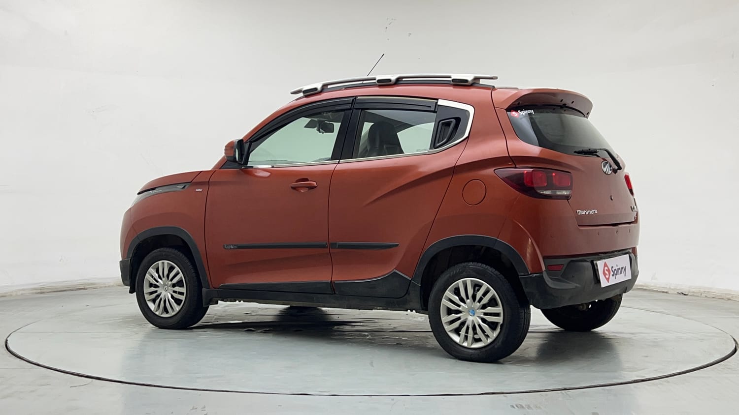 Used 2016 Mahindra KUV100 K6+ 6 STR Petrol Manual exterior LEFT REAR CORNER VIEW