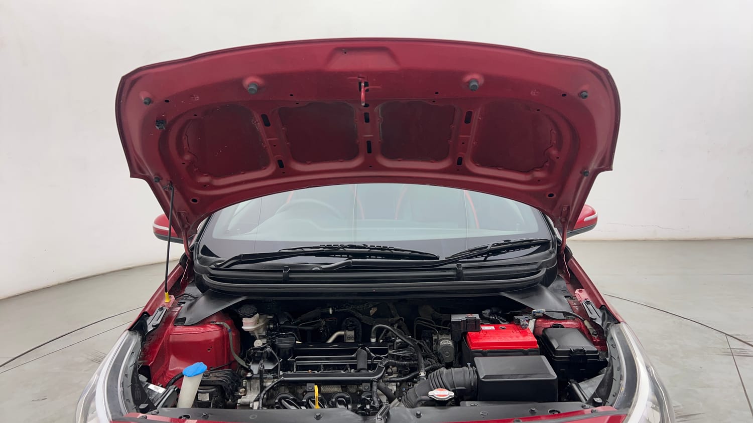 Used 2017 Hyundai Elite i20 Asta 1.2 Dual Tone Petrol Manual engine ENGINE & BONNET OPEN FRONT VIEW