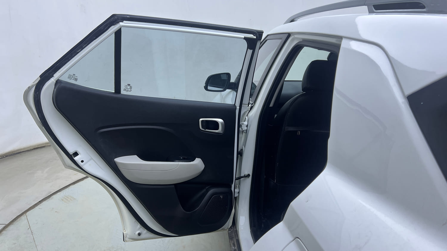 Used 2023 Hyundai Venue SX 1.2 Petrol Petrol Manual interior LEFT REAR DOOR OPEN VIEW