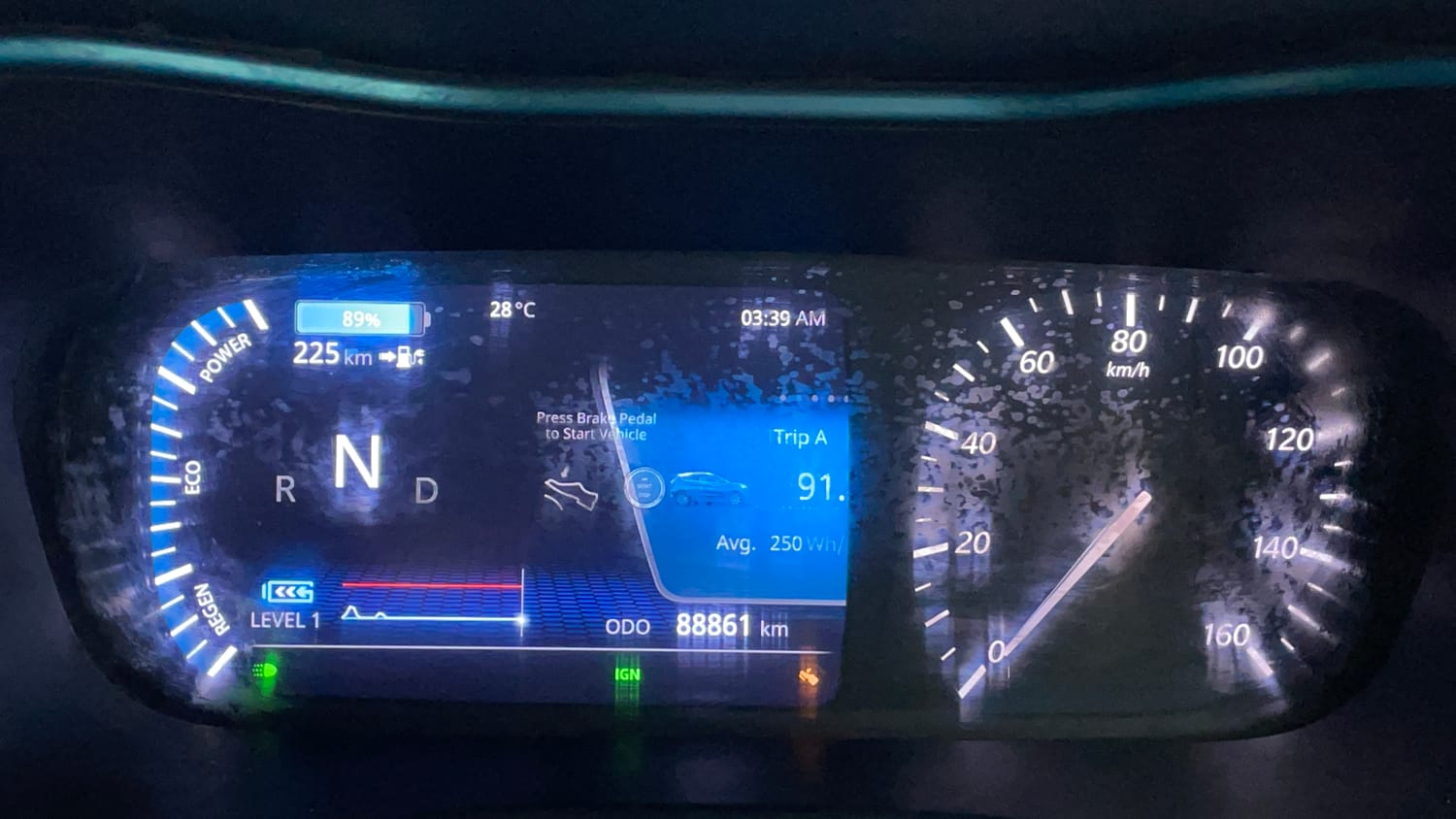 Used 2021 Tata Nexon EV XZ Plus Electric Automatic interior CLUSTERMETER VIEW