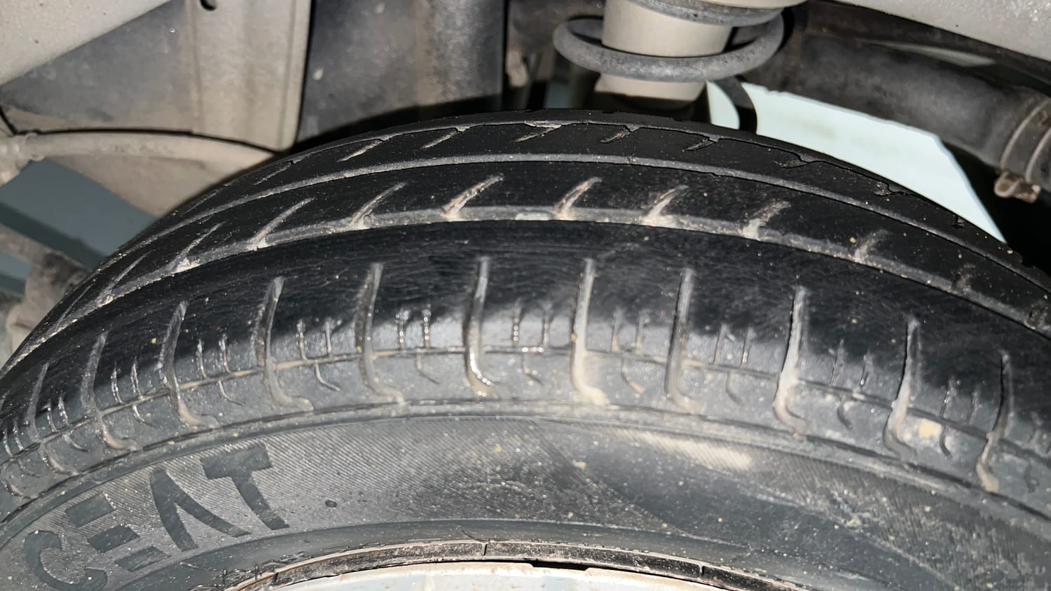 Used 2018 Maruti Suzuki Alto 800 LXi Petrol Manual tyres LEFT REAR TYRE TREAD VIEW