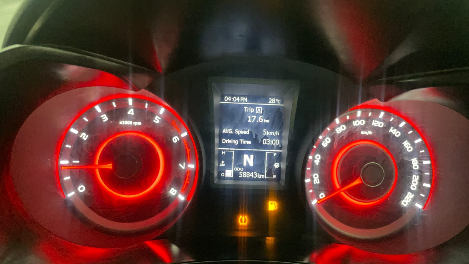 Used 2022 Mahindra XUV 300 W8 (O) 1.2 Petrol Petrol Manual interior CLUSTERMETER VIEW