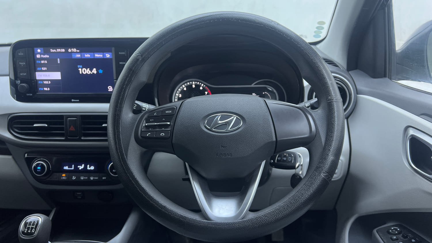 Used 2021 Hyundai Grand i10 Nios Sportz 1.2 Kappa VTVT Petrol Manual interior STEERING VIEW