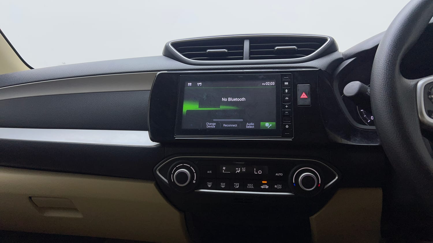 Used 2025 honda Amaze 2nd Generation VX 1.2 Petrol MT Petrol Manual interior MUSIC SYSTEM & AC CONTROL VIEW