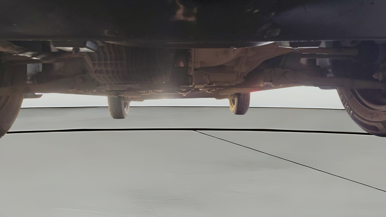 Used 2020 Renault Kwid RXT Petrol Manual extra FRONT LEFT UNDERBODY VIEW