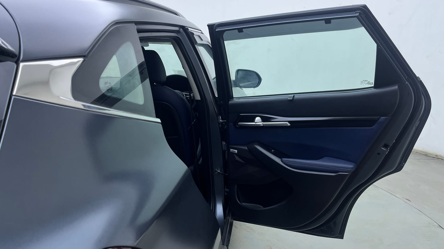 Used 2022 Kia Seltos X Line 1.4 DCT Petrol Automatic interior RIGHT REAR DOOR OPEN VIEW