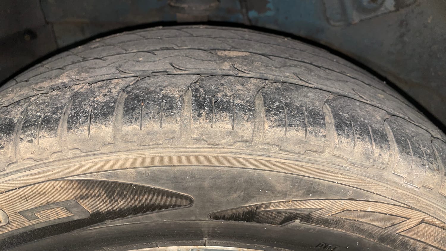 Used 2021 Tata Nexon EV XZ Plus Electric Automatic tyres RIGHT REAR TYRE TREAD VIEW