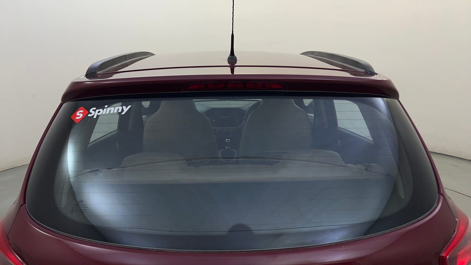 Used 2015 Hyundai Grand i10 Sportz 1.2 Kappa VTVT Petrol Manual exterior BACK WINDSHIELD VIEW