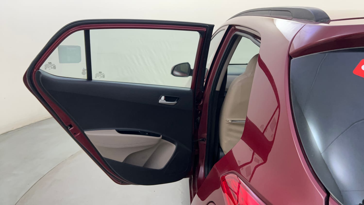 Used 2015 Hyundai Grand i10 Sportz 1.2 Kappa VTVT Petrol Manual interior LEFT REAR DOOR OPEN VIEW