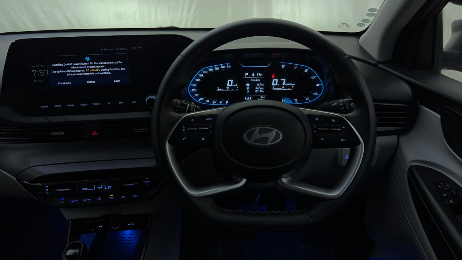 Used 2024 Hyundai New i20 Asta (O) 1.2 IVT Petrol Automatic interior STEERING VIEW