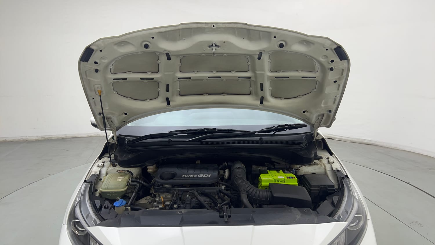 Used 2020 Hyundai New i20 Asta (O) 1.0 Turbo DCT Petrol Automatic engine ENGINE & BONNET OPEN FRONT VIEW