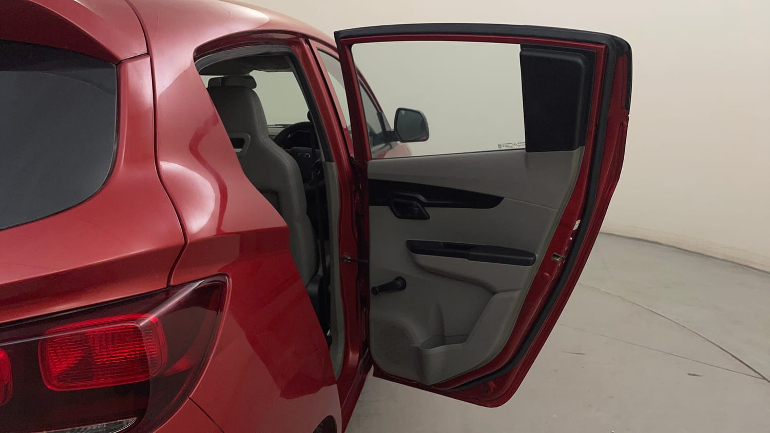 Used 2016 Mahindra KUV100 K2 Plus 6 STR Petrol Manual interior RIGHT REAR DOOR OPEN VIEW