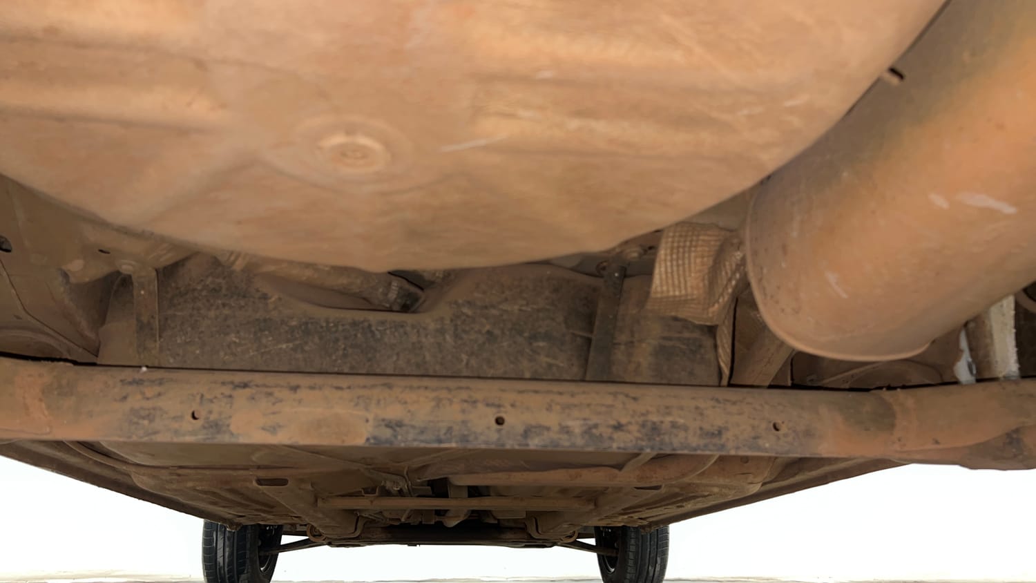 Used 2013 Ford Figo Duratorq Diesel EXI 1.4 Diesel Manual extra REAR UNDERBODY VIEW (TAKEN FROM REAR)