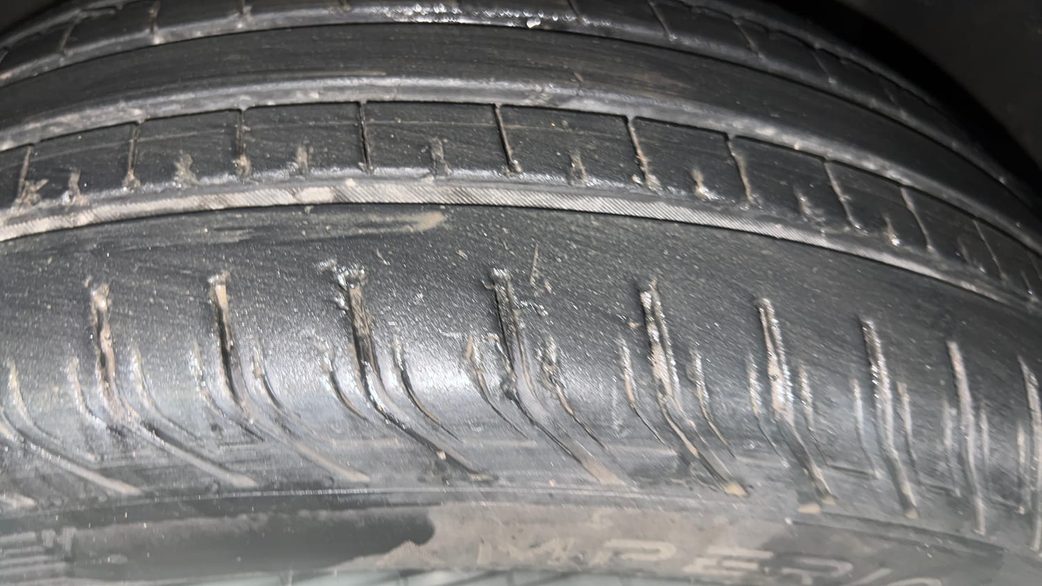 Used 2024 Tata Punch EV Empowered Plus S long Range 7.2 Fast Charger Electric Automatic tyres LEFT FRONT TYRE TREAD VIEW