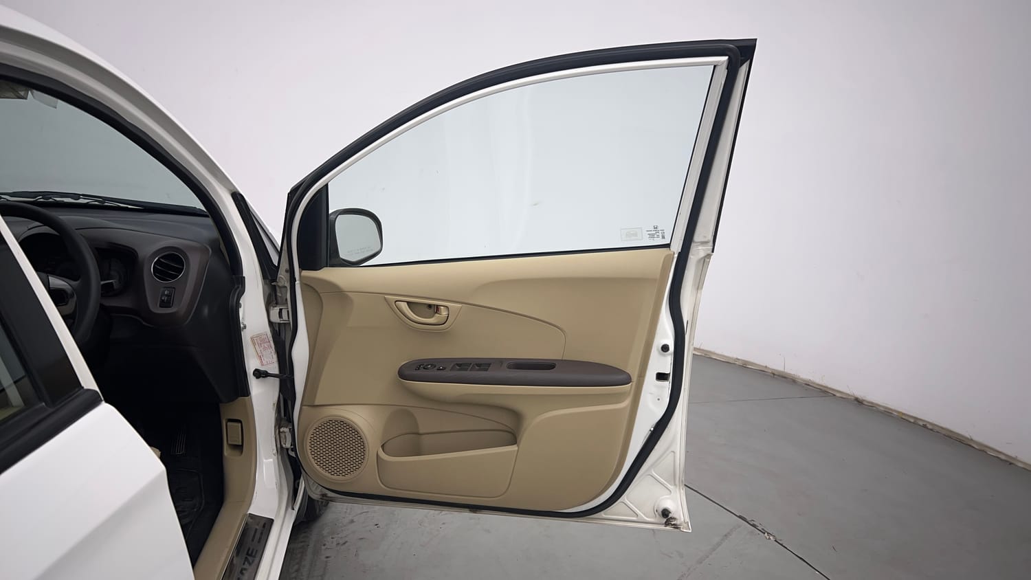 Used 2013 Honda Amaze 1.2 S i-VTEC Petrol Manual interior RIGHT FRONT DOOR OPEN VIEW