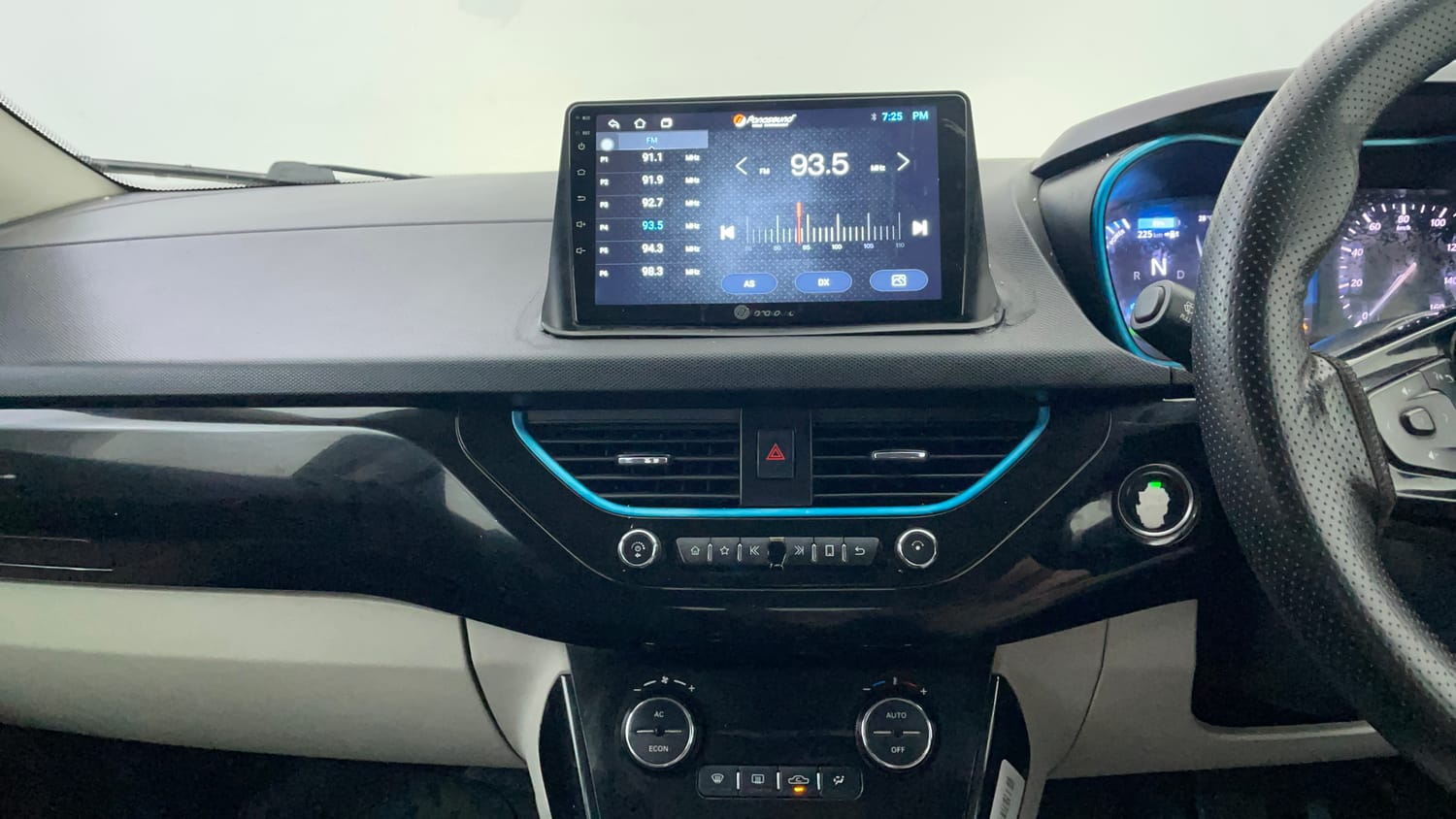 Used 2021 Tata Nexon EV XZ Plus Electric Automatic interior MUSIC SYSTEM & AC CONTROL VIEW