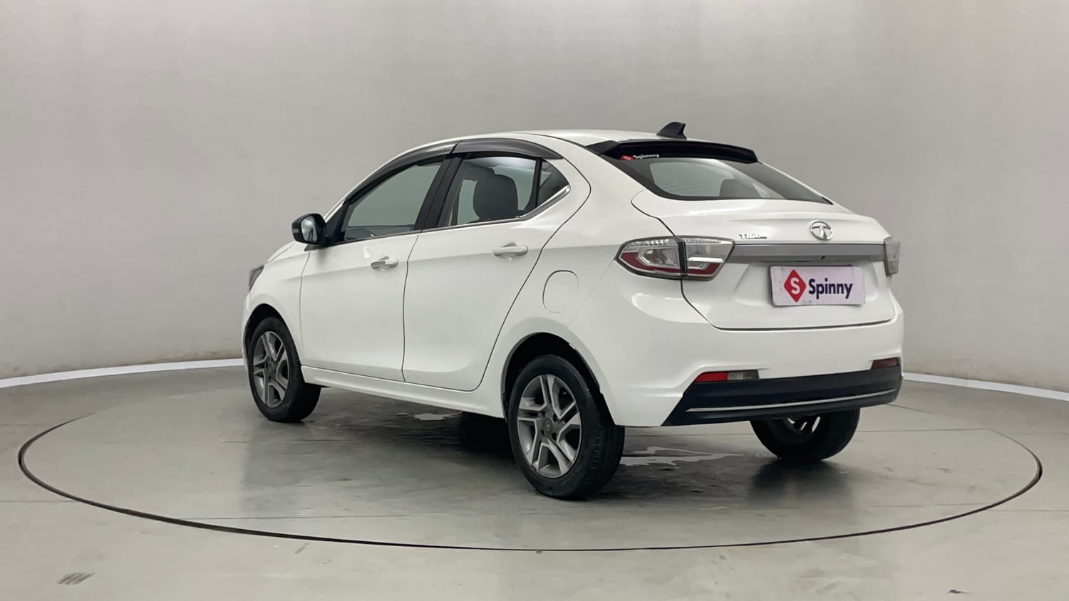 Used 2022 Tata Tigor XZA Plus Petrol Automatic exterior LEFT REAR CORNER VIEW