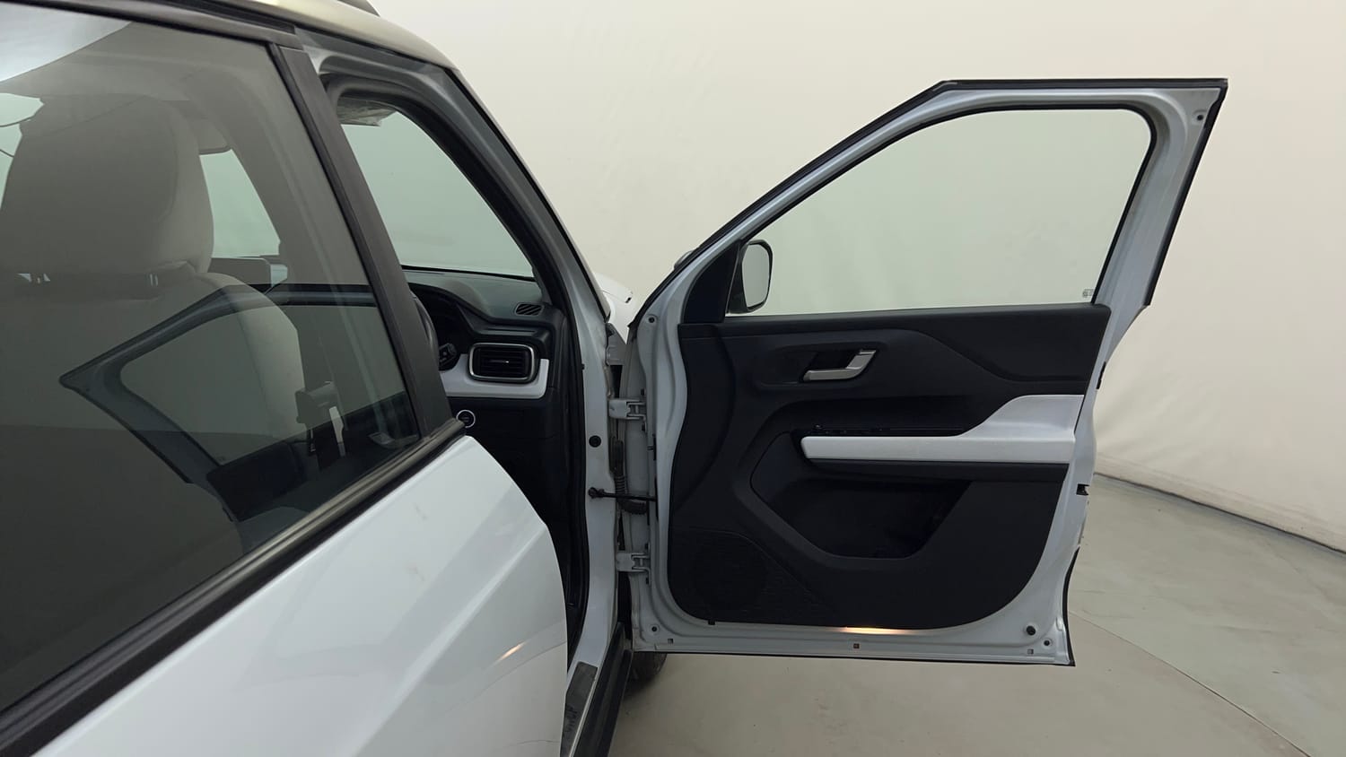 Used 2024 Tata Punch EV Empowered Plus S long Range 7.2 Fast Charger Electric Automatic interior RIGHT FRONT DOOR OPEN VIEW