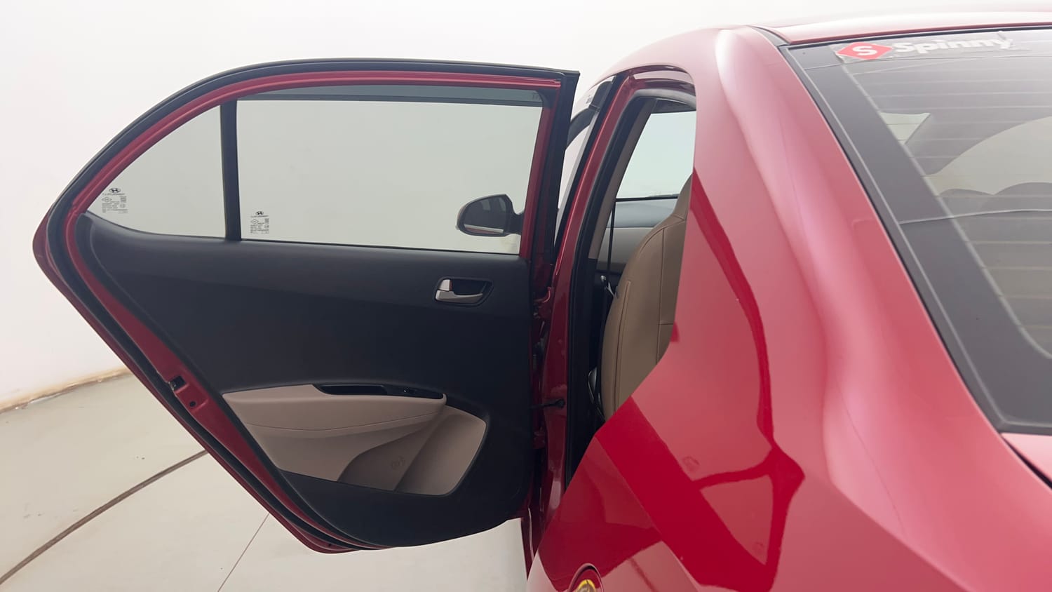 Used 2014 Hyundai Xcent SX 1.2 (O) Petrol Manual interior LEFT REAR DOOR OPEN VIEW