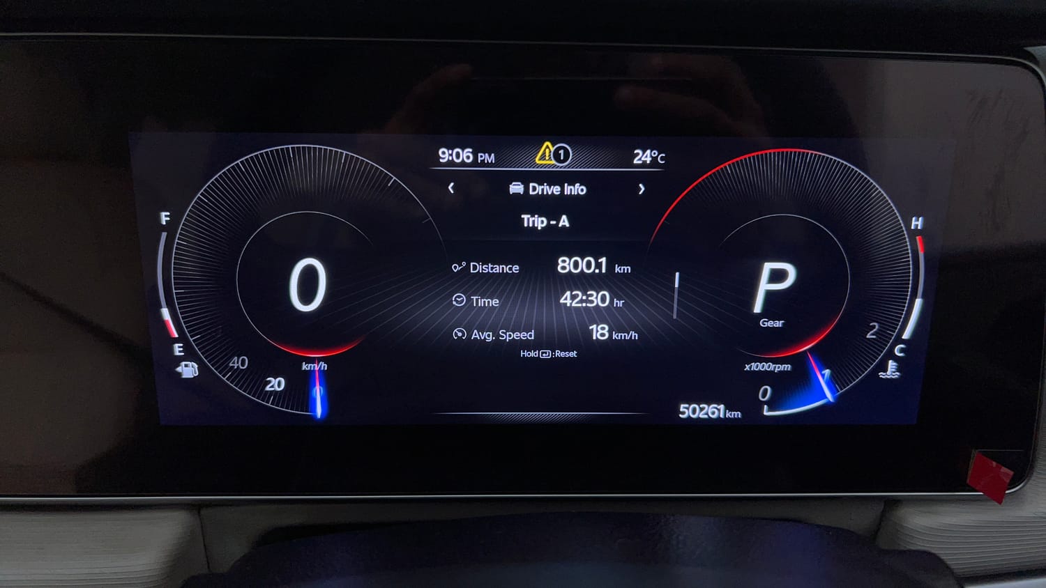 Used 2023 Mahindra XUV700 AX 5 Diesel AT 7 STR Diesel Automatic interior CLUSTERMETER VIEW