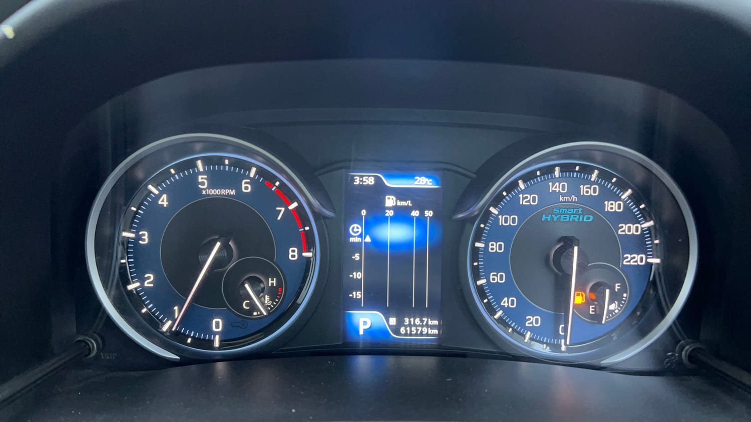 Used 2019 Maruti Suzuki New Ertiga ZXi AT Petrol Automatic interior CLUSTERMETER VIEW