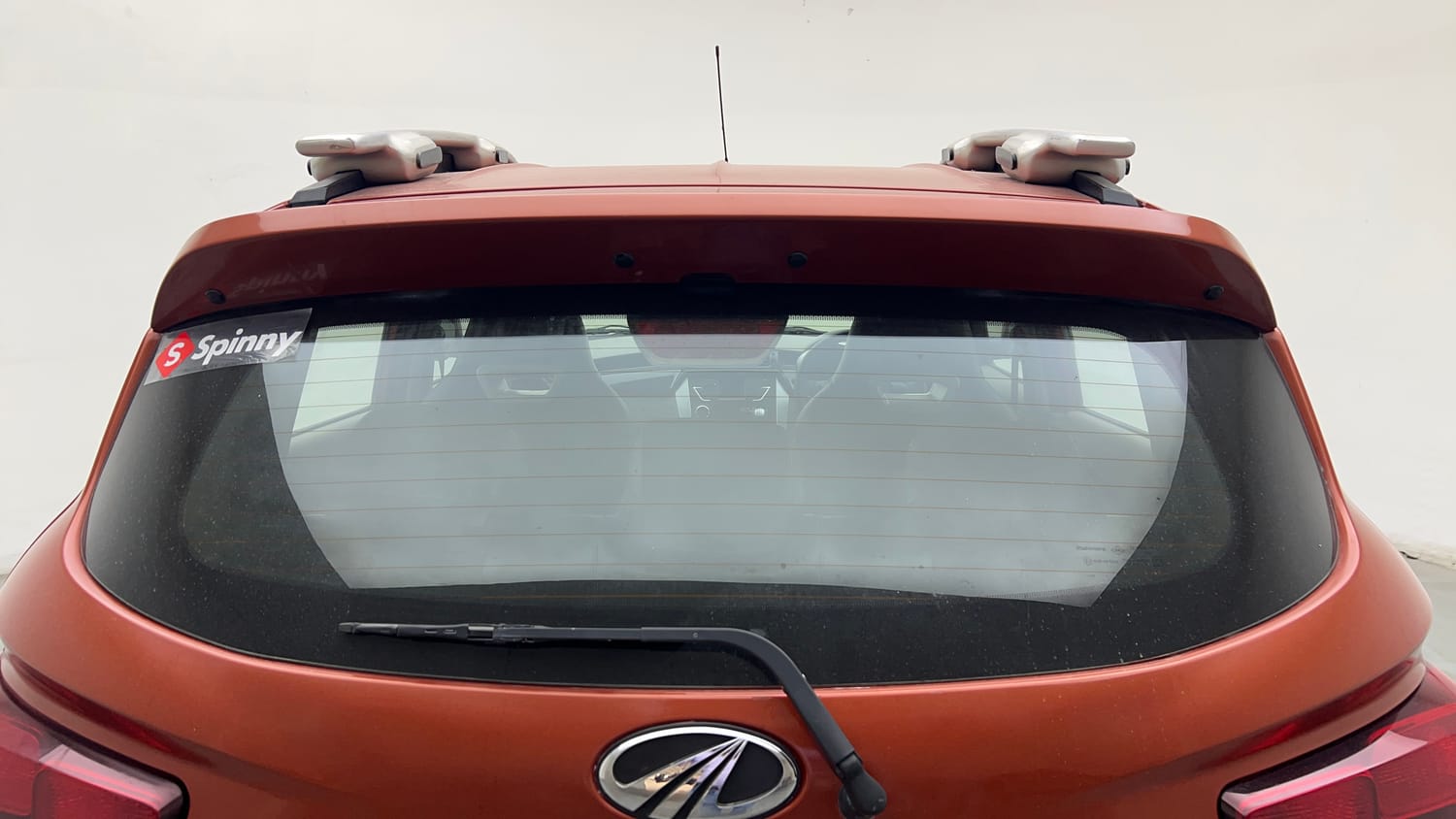 Used 2016 Mahindra KUV100 K6+ 6 STR Petrol Manual exterior BACK WINDSHIELD VIEW