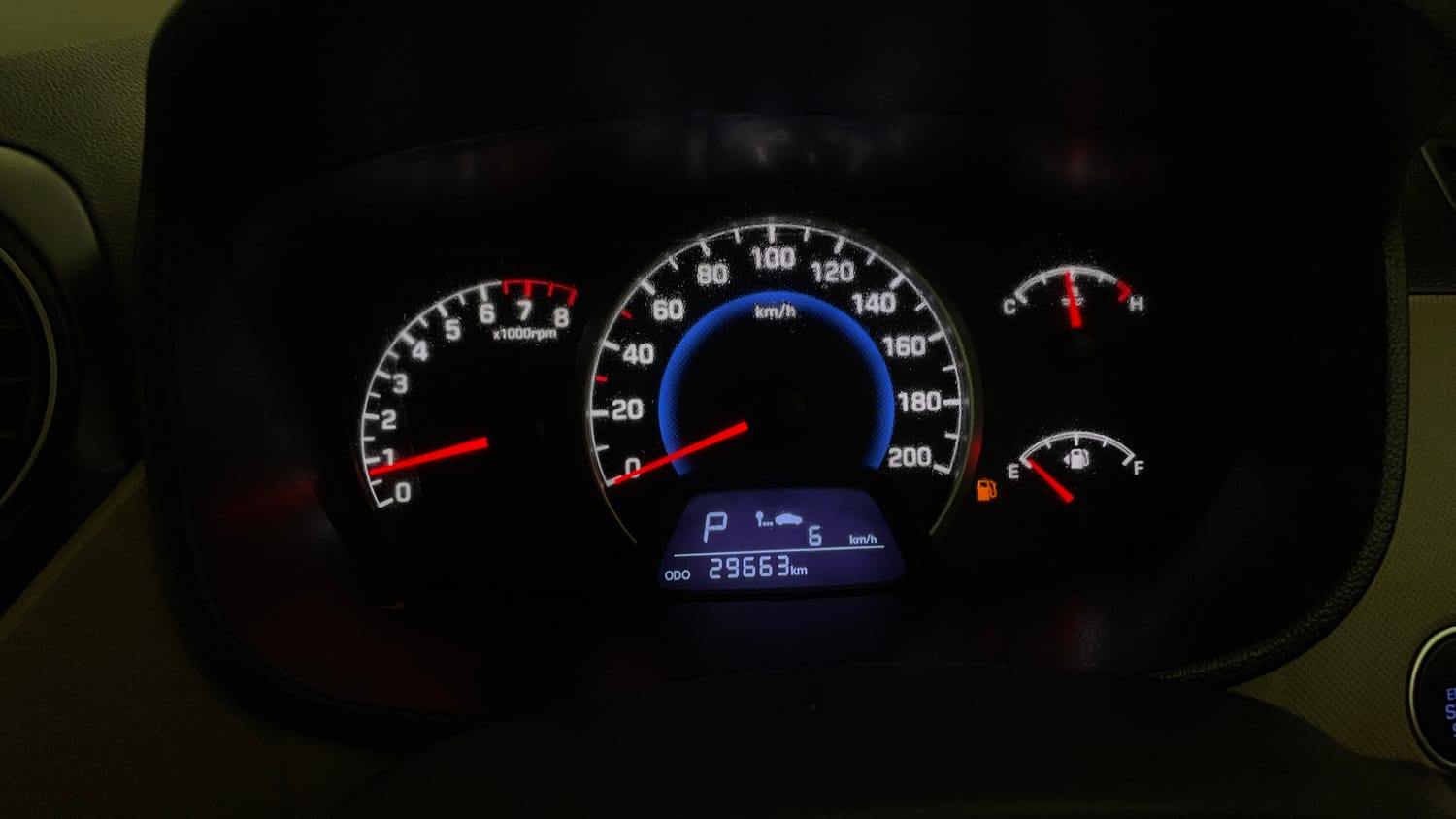Used 2016 Hyundai Grand i10 Asta AT 1.2 Kappa VTVT (O) Petrol Automatic interior CLUSTERMETER VIEW