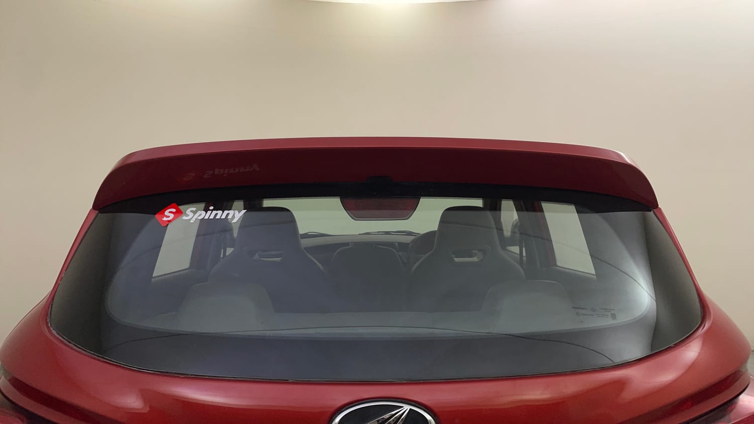 Used 2016 Mahindra KUV100 K2 Plus 6 STR Petrol Manual exterior BACK WINDSHIELD VIEW