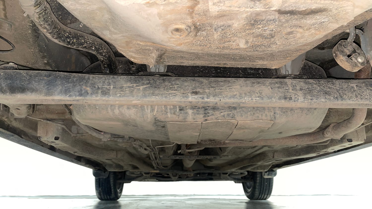 Used 2023 Tata Tiago XZ Plus Petrol Manual extra REAR UNDERBODY VIEW (TAKEN FROM REAR)