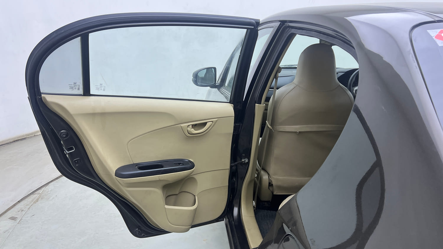 Used 2016 Honda Amaze 1.2 S i-VTEC Petrol Manual interior LEFT REAR DOOR OPEN VIEW