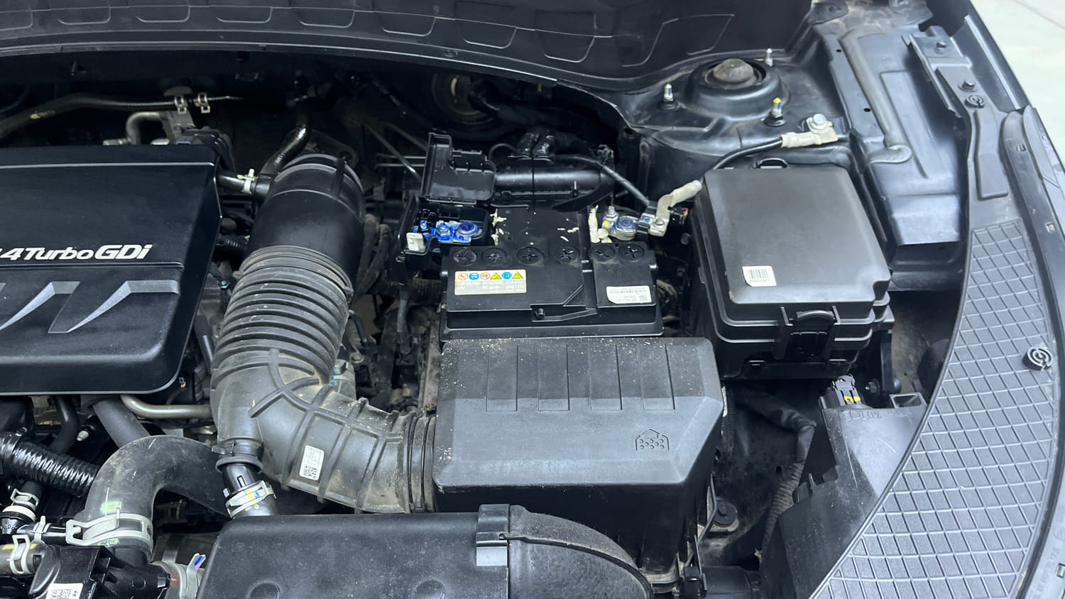 Used 2022 Kia Seltos X Line 1.4 DCT Petrol Automatic engine ENGINE LEFT SIDE VIEW