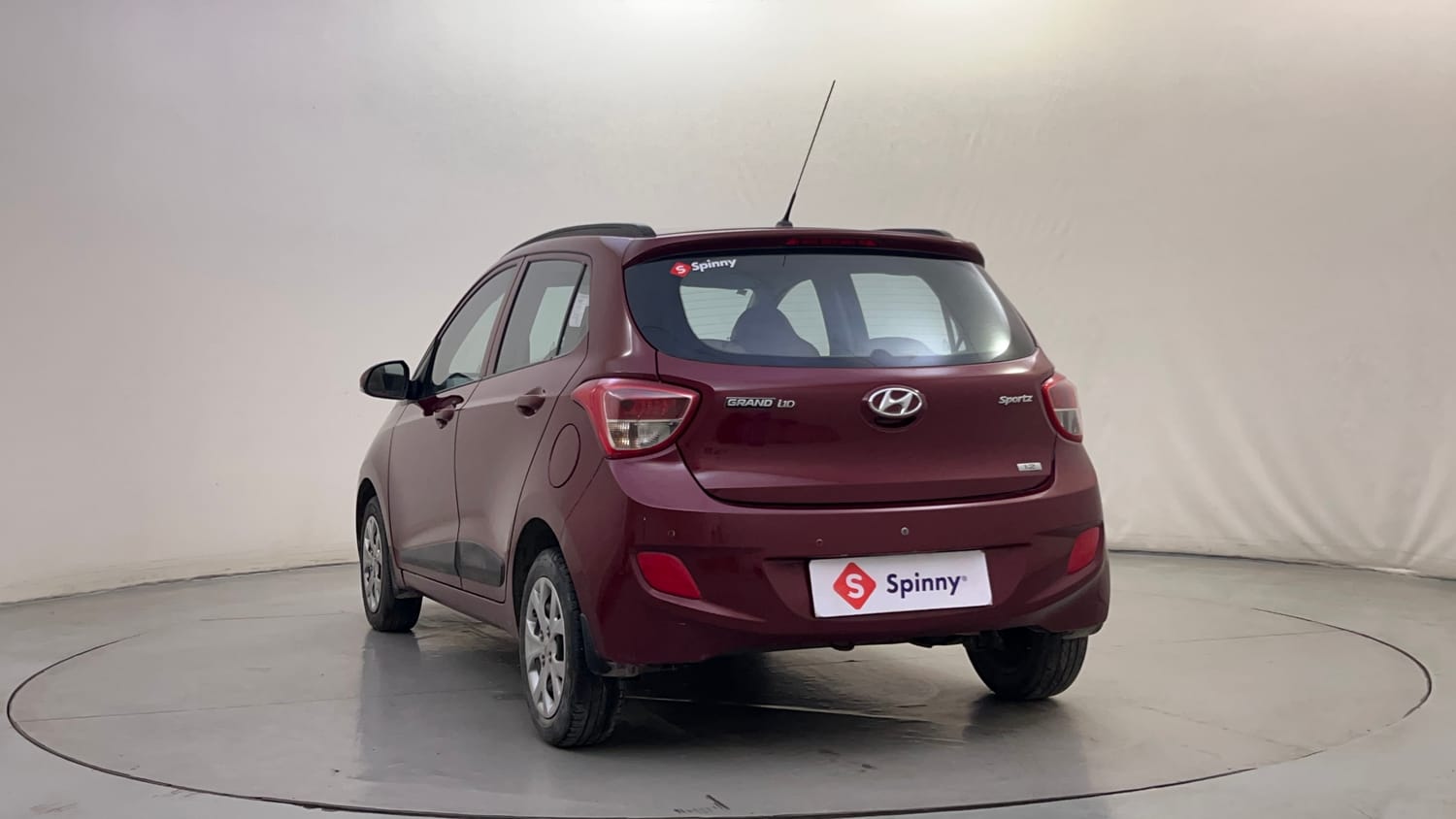Used 2015 Hyundai Grand i10 Sportz 1.2 Kappa VTVT Petrol Manual exterior LEFT REAR CORNER VIEW