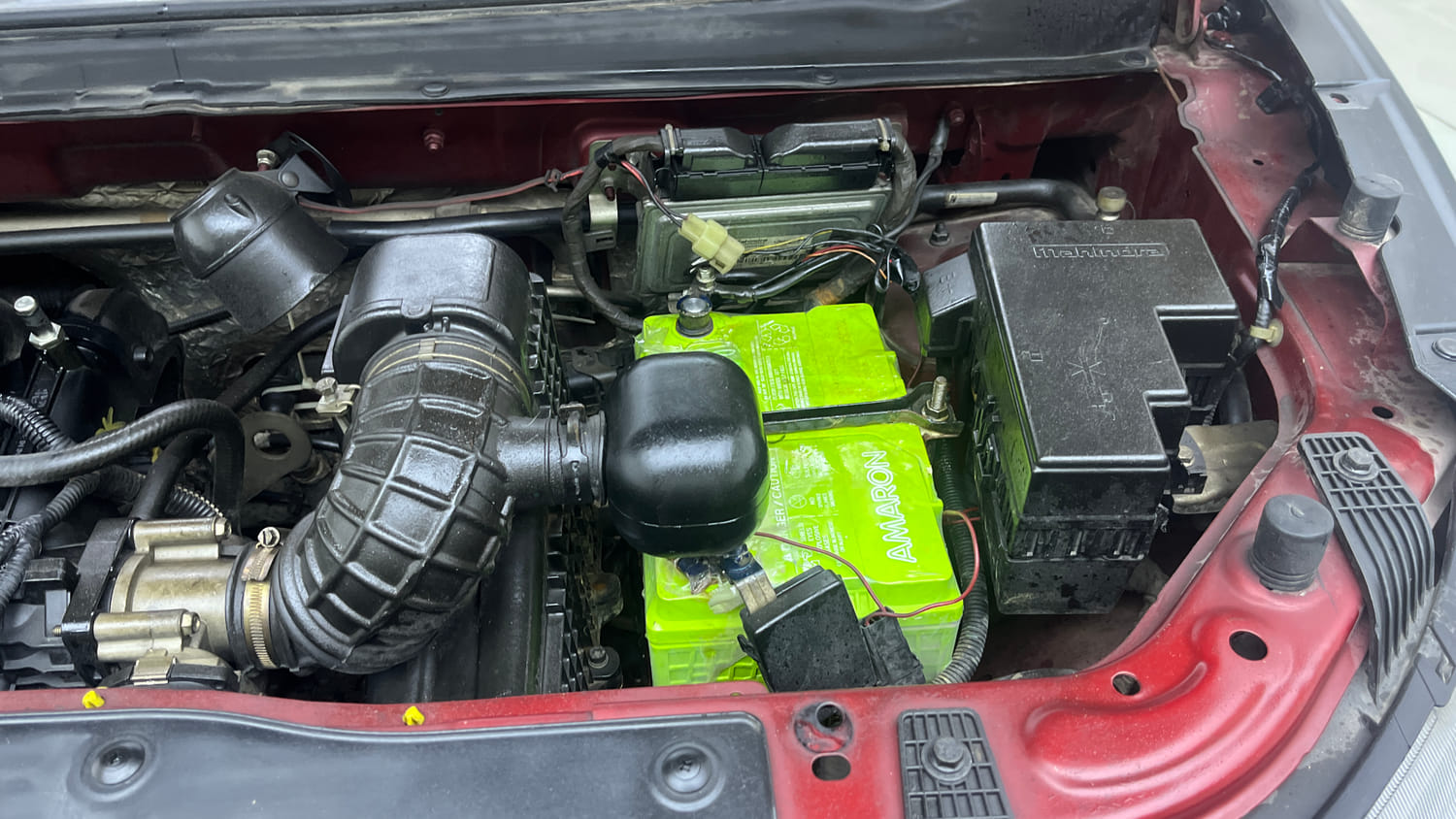 Used 2018 Mahindra KUV100 NXT K2 6 STR Petrol Manual engine ENGINE LEFT SIDE VIEW
