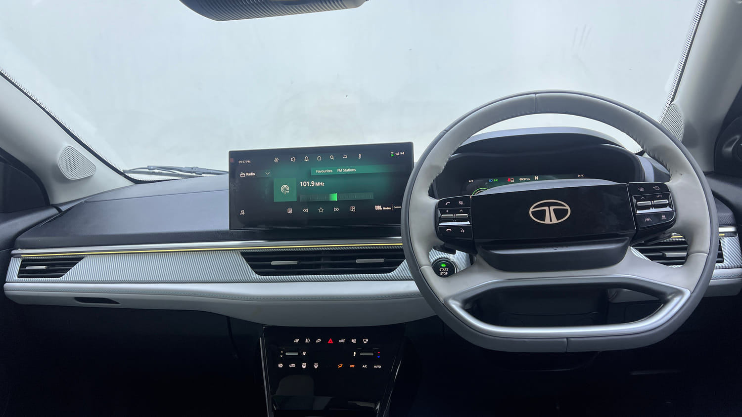 Used 2026 Tata Curvv EV Empowered X 55 Electric Automatic interior DASHBOARD VIEW