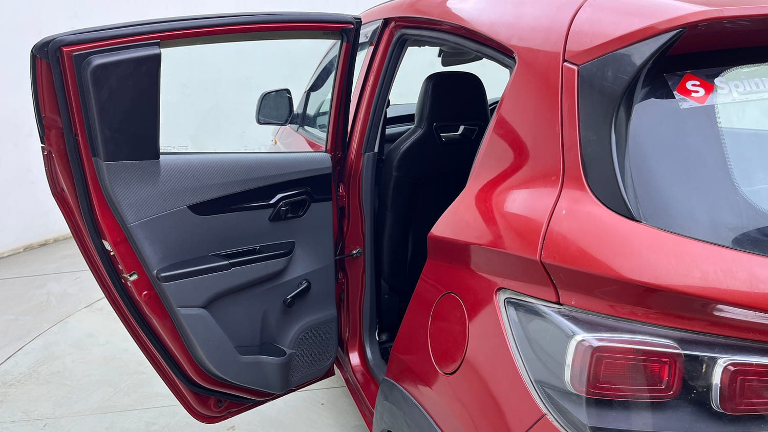 Used 2018 Mahindra KUV100 NXT K2 6 STR Petrol Manual interior LEFT REAR DOOR OPEN VIEW