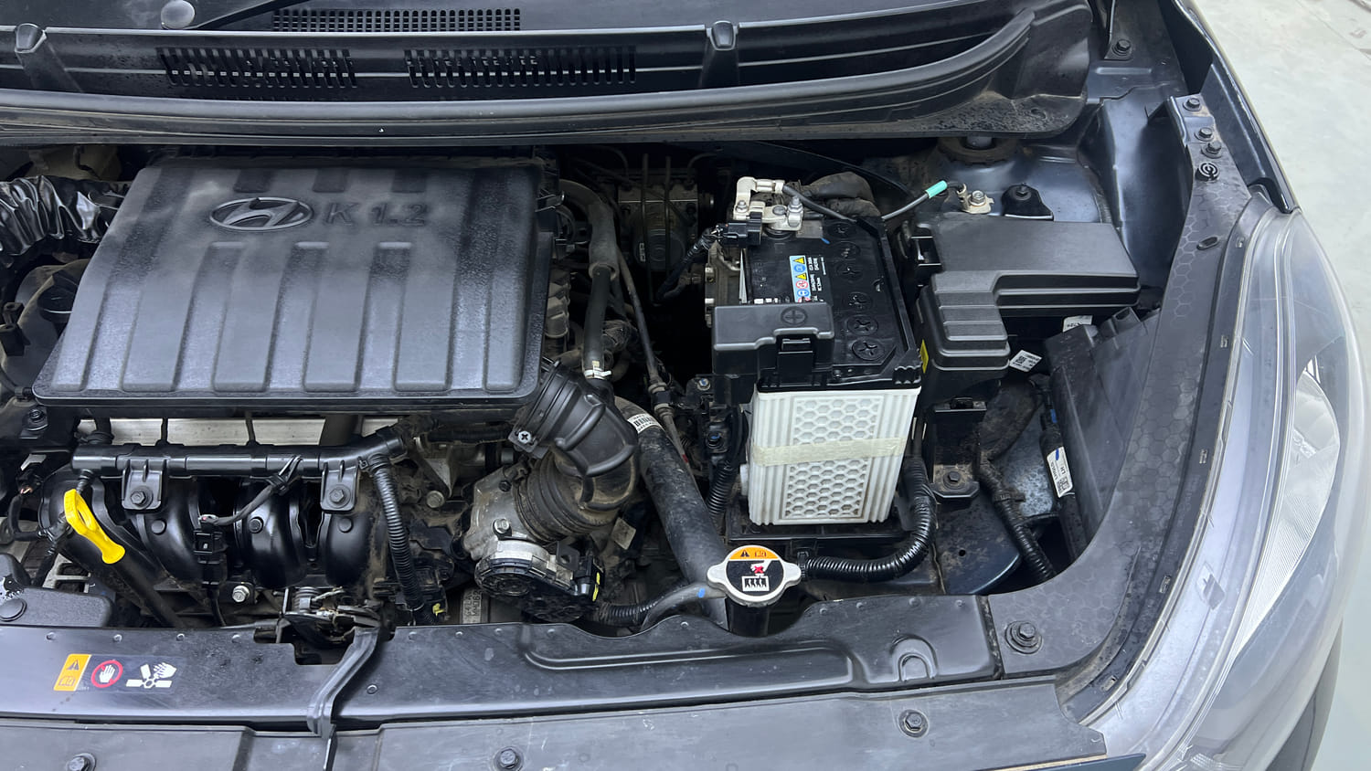 Used 2021 Hyundai Grand i10 Nios Sportz 1.2 Kappa VTVT Petrol Manual engine ENGINE LEFT SIDE VIEW