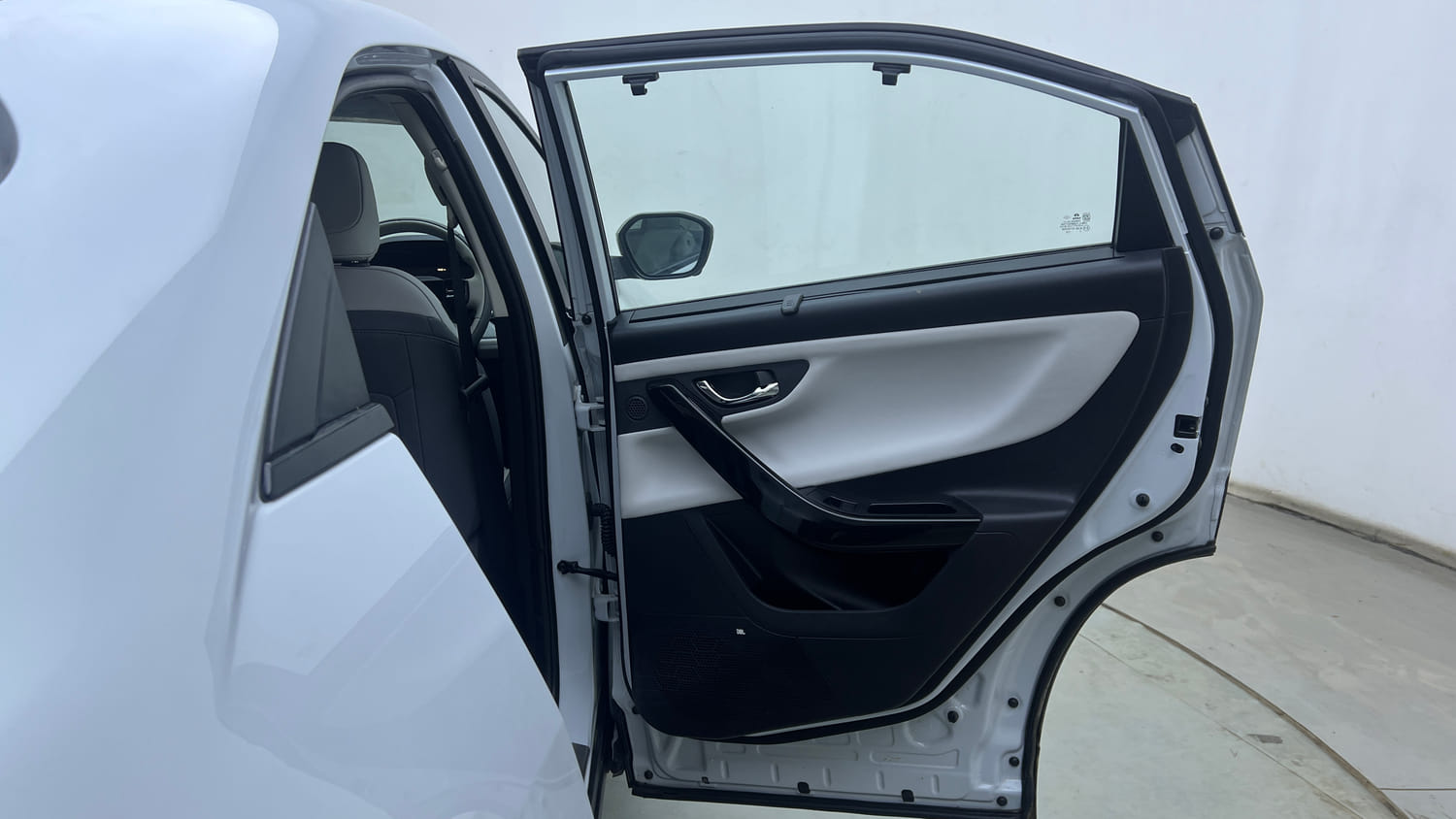 Used 2026 Tata Curvv EV Empowered X 55 Electric Automatic interior RIGHT REAR DOOR OPEN VIEW