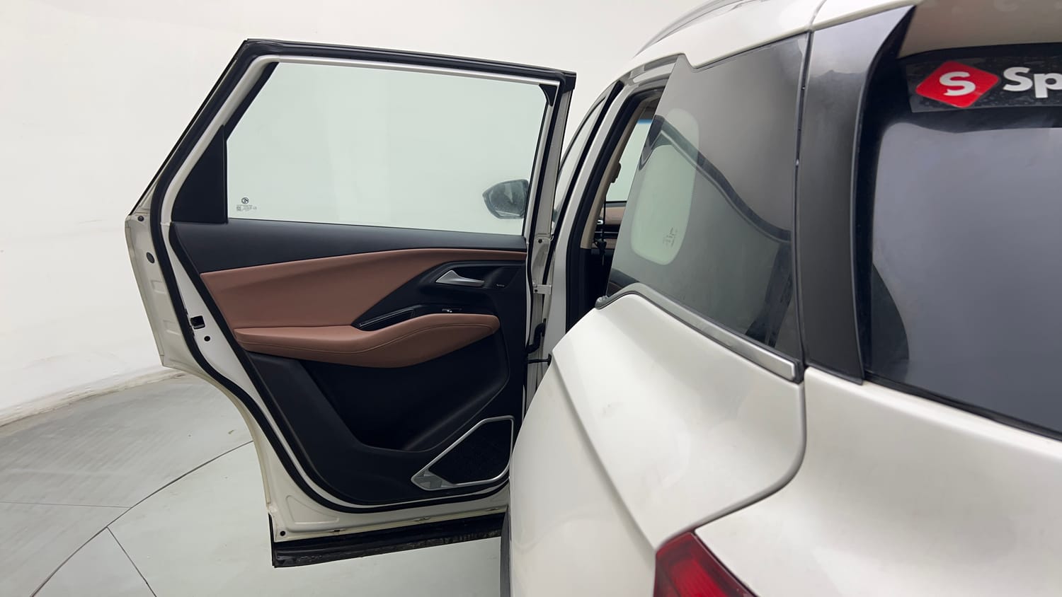 Used 2023 MG Motors Hector Plus Sharp Pro 2.0 Turbo Diesel 7 STR Diesel Manual interior LEFT REAR DOOR OPEN VIEW