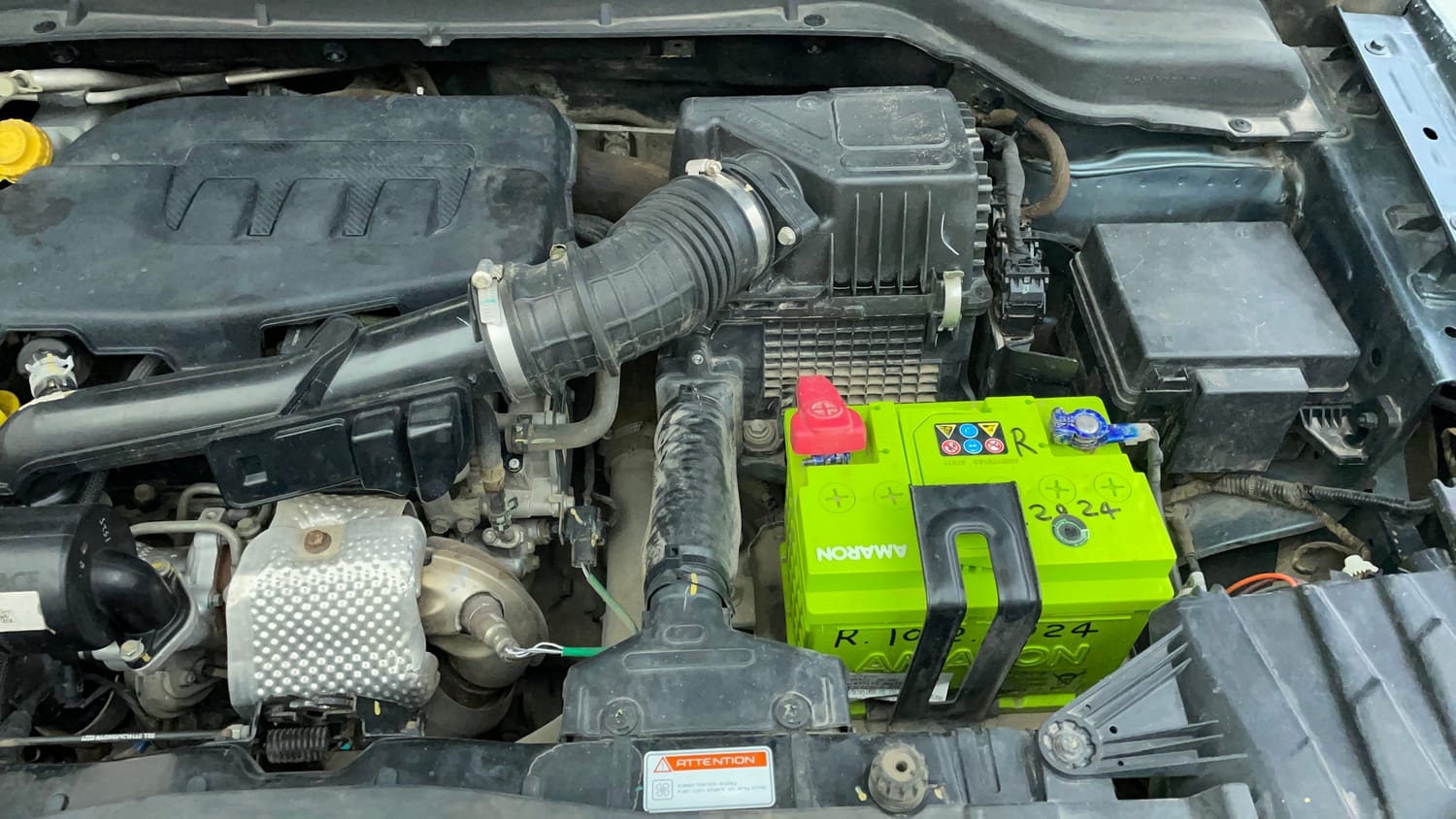 Used 2021 Mahindra XUV 300 W6 1.2 Petrol Petrol Manual engine ENGINE LEFT SIDE VIEW