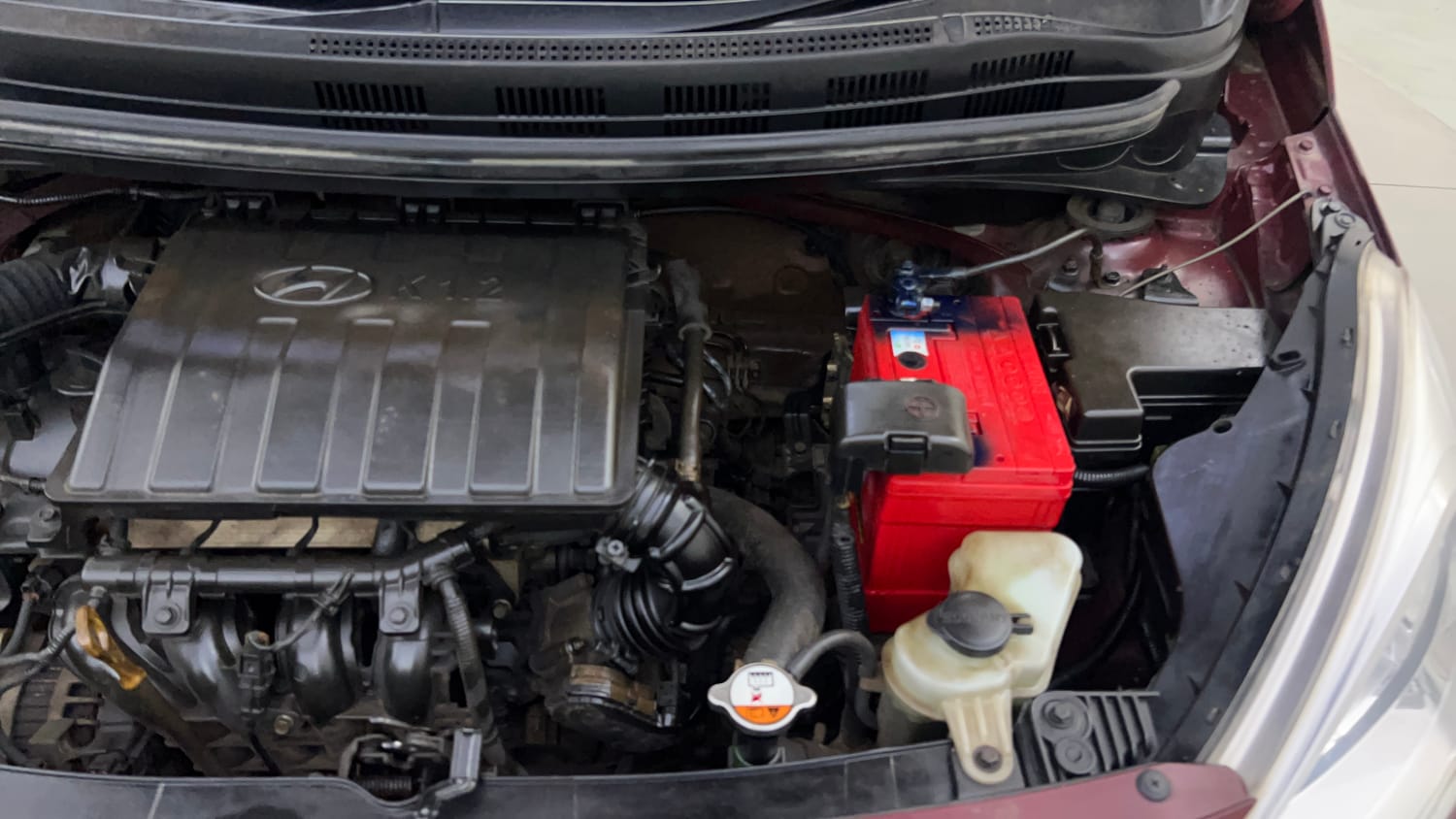 Used 2015 Hyundai Grand i10 Sportz 1.2 Kappa VTVT Petrol Manual engine ENGINE LEFT SIDE VIEW