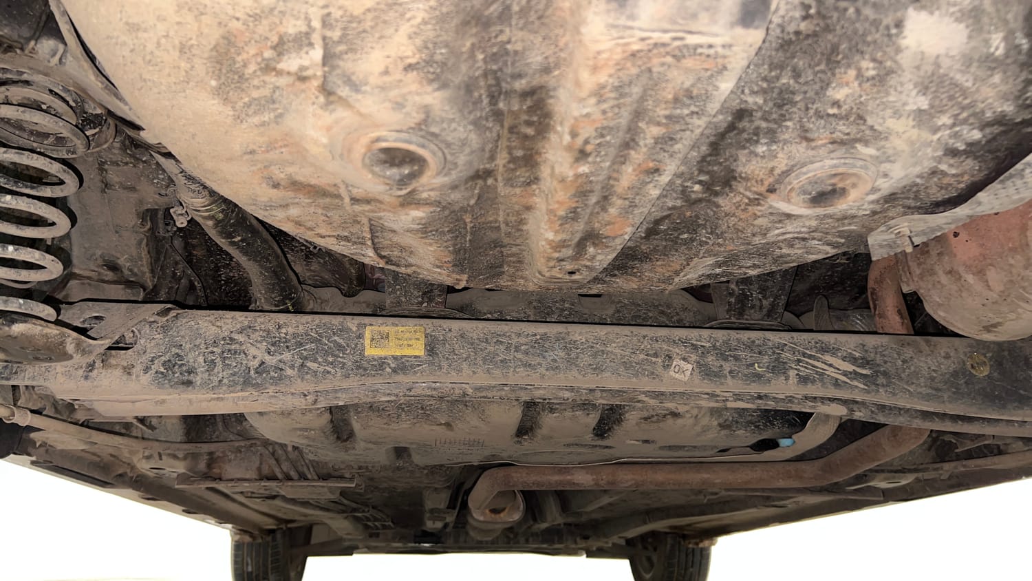 Used 2024 Hyundai New i20 Asta (O) 1.2 IVT Petrol Automatic extra REAR UNDERBODY VIEW (TAKEN FROM REAR)