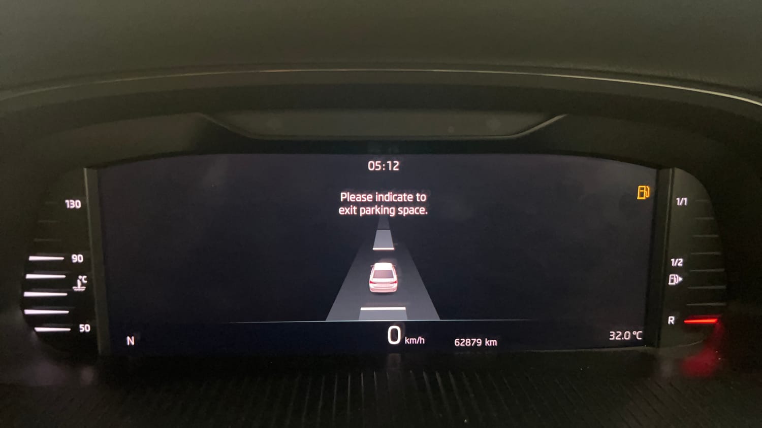 Used 2022 Skoda Octavia L&K 2.0 Petrol Automatic interior CLUSTERMETER VIEW