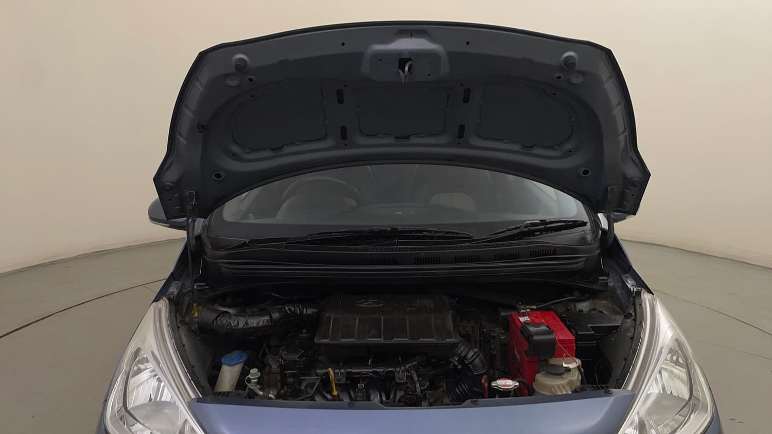Used 2016 Hyundai Grand i10 Asta AT 1.2 Kappa VTVT (O) Petrol Automatic engine ENGINE & BONNET OPEN FRONT VIEW