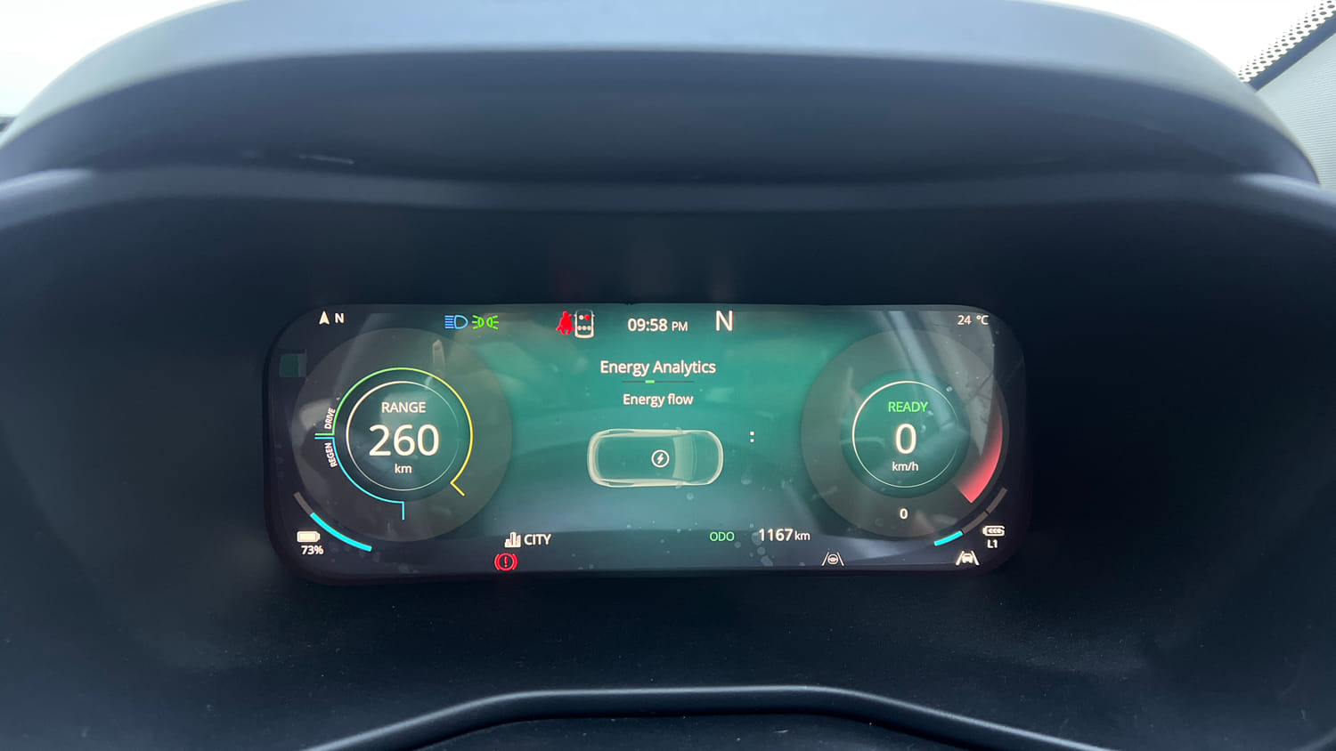 Used 2026 Tata Curvv EV Empowered X 55 Electric Automatic interior CLUSTERMETER VIEW